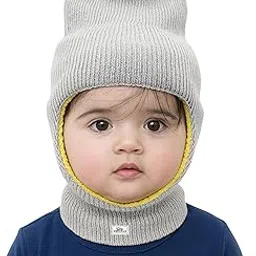 kidbee Unisex Woolen Monkey Beanie Cap for Babies (6 Months - 3 Years) - Soft, Stretchable, Warm & Lightweight, Perfect for Cold Weather-picture-34