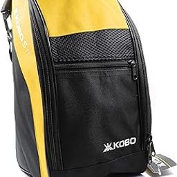S-11 Polyester Gym Bag/ Shoe Bag Multi Purpose Smart Personal Bag with Shoulder Carry Handle and Front Pocket (Black/Yellow)-picture-2