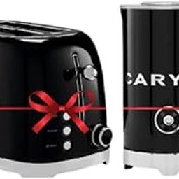 Carysil 2-in-1 Combo, 2-Slice Bread Toaster with 6 Browning Settings and Milk Frother with Hot & Cold Foam Function, Black-picture-16