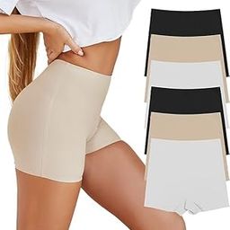 Boyshort Panties Women's Soft Underwear Briefs Invisible Hipster 3 Pack Seamless Boxer Brief Panties S-3XL-image-11