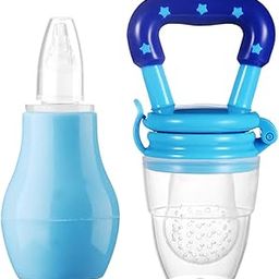 The Cheeky Kidzz Baby Nasal Nose Aspirator Vacuum Nose Suction Sucker Cleaning Squeezable Pump Tool For With Fruit Feeder Nibbler (PATTERN 53, LARGE)-picture-28