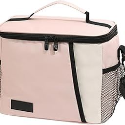 IndusBay® Thermal Insulated Meal Lunch Box Bag, Cooler Bag Small Lunch Box for Men Women Insulated Lunch Reusable Lunch Pail Adjustable Strap for Work Office Picnic Beach, Pink-image-28