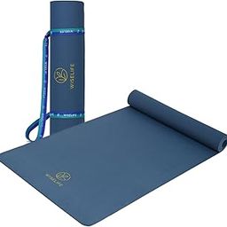 WiseLife Classic TPE 6 MM Yoga Mat with Yoga Strap for Men & Women | Extra Thick, Long & Wide Non-Slip, Anti-Tear Exercise Mat for Home, Gym, Workout, Fitness, Yoga & Pilates (Blue)-13