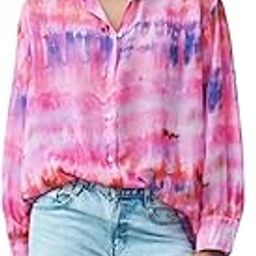 Shirt for Women Stylish Western |Shirt Type Top| Watercolor Tie-Dye| Button-Down Oversize Western Top| Relaxed Fit Casual Shirt with Long Sleeves-picture-12