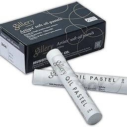 MUNGYO GALLERY SOFT OIL PASTELS SET OF 6 SINGLE COLOR-WHITE-image-98