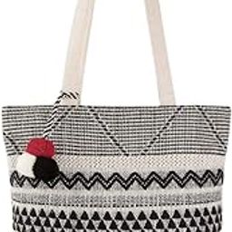 Tote Bag for Women with Zip | College Bag for Girls | Shopping & Grocery Bag |Multi-Purpose Bag-29