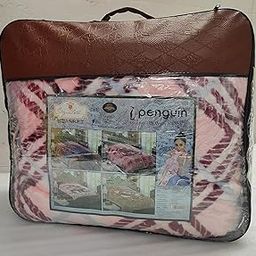 Signature Wool Penguin Double Bed Ultra Soft 2 Ply Reversible Blanket (Multicolour, 240 X 210 cms)-image-35