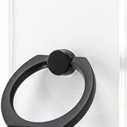 KolorFish Transparent Phone Ring Stand Holder Mobile Phone Ring Holder Finger Grip 360 Degree Rotation (Transparent Black Square)-image-85