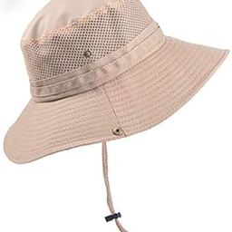 Synthetic Sun Cap for Men - Wide Brim Summer Hat With UV Protection, Foldable Bucket Hat for Fishing, Trekking, Outdoor Activities (Beige, Free Size)-image-30