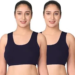 Adira | Night Bra for Women Plus Size | Heavy Breast Bra to Wear at Home | Comfortable Bra | Wirefree & High Coverage | Sleep Support | Plus Size Bra | Pack of 2-picture-34