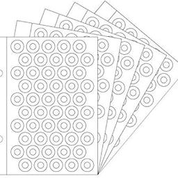 VCR Holeguard - 6mm - Transparent Self Adhesive Reinforcement PVC Smart Shield Sticker for Punched Papers (Tear Resistant) - 500 Pieces - 10 Sheet Per Pack-image-7