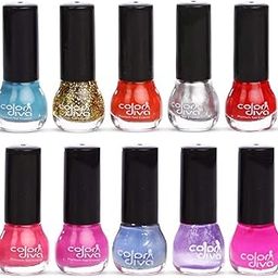 COLOR DIVA Matki Nail Paints Pack of 10 CDNLP-101-image-11