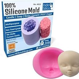 RETAIL SUPPLIES AKH Newest!Baby Face Silicone Mold Chocolate Polymer Clay Craft Molds Handmade Craft Dolls Face Mold Sugar Craft Mould Baking Tools-13