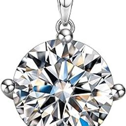 Silver Solitaire Pendant| 92.5 Sterling Silver & Diamond Like Brilliance Sparkling Zirconia for that Stunning Shine | Lovely Gift - Silver 8mm-image-11
