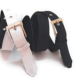 XXL OVERSIZE formal casual womens black and white denim belts 2 pcs-image-45