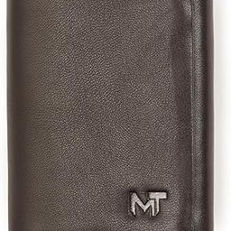Men's Trifold Leather Wallet for Men | Handcrafted & No Stich Wallet with RFID Protection | Soft Leather | Slim, Spacious, Durable Men's Wallet with ID Transparent Pocket (Dark Brown)-image-36