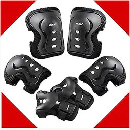 Skating Guard, Protective Skating Guard Kit Skate, Cycling Protection Set Multi Sport Gear (Large (12+ Year))-picture-19