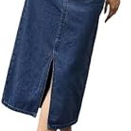 Denim Slit Skirt-image-93
