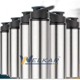 Stainless Steel Water Bottle 950 ml Each Set of 6 Silver | Gym Bottle | Home | Kitchen | Hiking | Treking Bottle | Travel Bottle (P|Design - 906for Home 3633 Kitchen-image-90