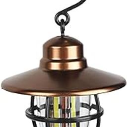 MERISHOPP® Vintage Style Camping Lantern LED Light Tent Lamp Hanging for Outdoor |Sporting Goods | Outdoor Sports |Lanterns|1 Piece Camping Lantern-image-66