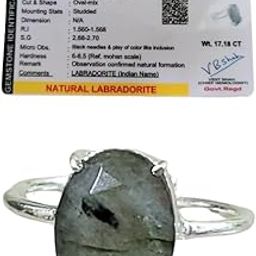 Adjustable Labradorite Ring – Natural Crystal for Intuition, Inner Peace & Spiritual Growth – Healing Jewelry for Clarity and Energy Protection-image-2