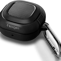 Spigen Galaxy Buds FE/Buds2 Pro/Buds2 Case, Carabiner Included, [Shock Proof] [Light & Compact], Rugged Armor - Matte Black-12