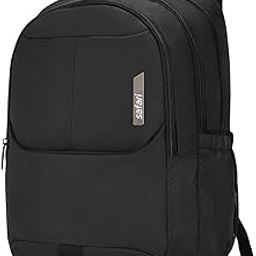 Forge 34L Laptop Backpack, 3 compartments, Raincover, Antitheft pocket, Trolley Sleeve, Organizer, Bottle holder, Front pocket, College bag, school bag, Formal backpack, Color- Black-picture-34