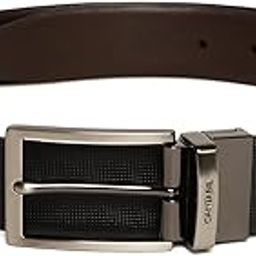 Men Formal Black/Brown Reversible Leather Belt-image-27