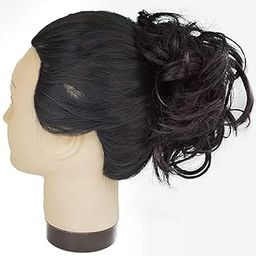 BeatStock1 PCS Long Lasting Rubber Hair Bun in Brown color-image-33