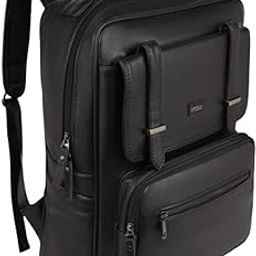 Laptop Backpack With Padded Compartments for 15.6-Inch Laptop | Anti Theft Water-Resistan Durable Vegan Leather | Stylish Laptop Bag for Men & Women-image-18