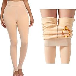 Winter Warm Thermal Fleece Lined Thick Tights Women Slim Fit Leggings Pants Waist Size : 26 to 34 Inch Stretchable-image-7