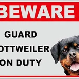 999Store office supplies sunboard beware of dogs sticker signage sign board white (30X22 Cm)-picture-15
