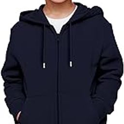 FUNKY MONKEY Kids Hooded Sweatshirt for Boys Soft Brushed Fleece Zip-Up Hoodie-image-30