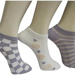 Women's Ankle Length Designer Knitted Multicolor, Multi-Purpose Socks | Socks for Women| Pack of 3 (3 Pairs) | Design may vary-image-80