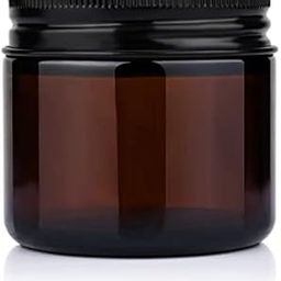 BH PLAST [ SUPERSAVER Pack of 12 PCS 100 GM Amber Glass JAR for Cosmetics and Candle Making-17
