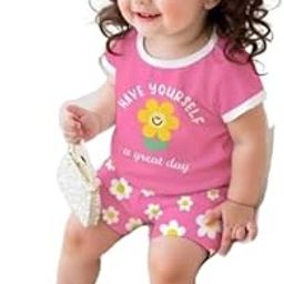 Pink Floral Printed Cotton Top & Bottom Set for Baby Girls_RHF_Girls_coord013_4-6 Months,pink-image-39