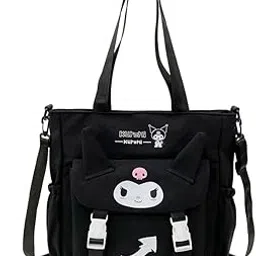 valerie Shoulder bags for Girls – Cute Anime-Inspired Shoulder Bag with Ears & Multi-Straps | Stylish School, Travel & Casual Tote Bag for Teens & Women-picture-40