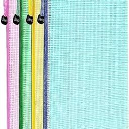 MISSLO Mesh Zipper Pouch Organize and Protect Your Essentials, Storage Pouch with Zipper Closure, Zipper Bag for Storage and Easy Access, Zip File Document (4)-35