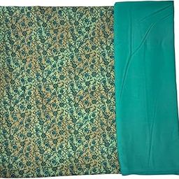 Women's Cotton Unstitched Dress material Floral geometric print patiyala chudidar daily office wear Salwar suit fabric-picture-13