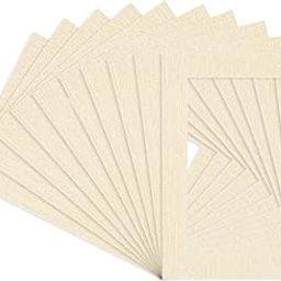 8.5x11 Mat for 5.5x8.5 Photo - Precut Fresh Linen Canvas Picture Matboard for Frames Measuring 8.5 x 11 Inches - Bevel Cut Matte to Display Art Measuring 5.5 x 8.5 Inches - Acid Free ONE MAT-image-17