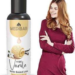 MEDIBAR Vibe Vanila - Personal Lubricant Gel For Men and Women 100ml - Premium Vanila Flavour - Water Based Lube - Skin Friendly, Silicone and Paraben Free - No Side Effects-image-62
