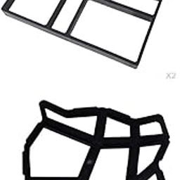 LOOM TREE 4 Pcs Home Garden DIY PVC Molded Paving Pathmate Maker Moulds | Decorative Stepping Stones-image-47