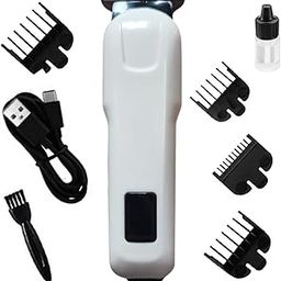 Heavy duty rechargeable most powerful electric salon smooth hair cutting machine trimmer(White)-image-13