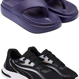 Extra Soft Classic Casual wear with Flexibility Technology Flip Flop Combo for Women's/Girl's(6112+2021)()-picture-39