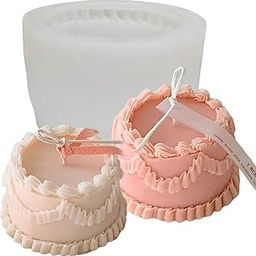 SOFTCREATO 3D Round Cake Candle Mould | Large Silicone Candle Mould for Birthday, Scented Candle Making, Aromatherapy, Bath Bomb, Resin Casting, Soap, Plaster, DIY Craft & Home Decor-image-11