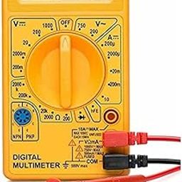 V-TEC Lcd Display Digital Multi-Meter Digital Multimeter (Yellow Color), Battery Powered-image-41