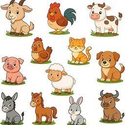 RufaStories Farm Animal Fridge Magnets for Kids – 12 Pieces Strong, Waterproof, Durable Magnets for Refrigerator, Almirah, Whiteboard – Cute Educational Barnyard Animal Magnets for Toddlers-22