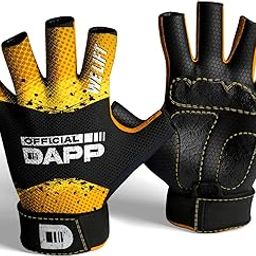DAPP Unisex Gym Gloves, Premium Padded Workout Gloves, Neoprene and Microfiber Leather-image-37