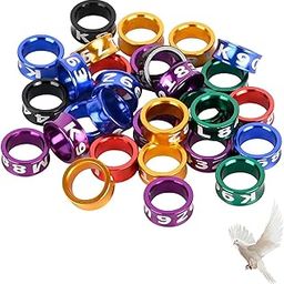 12PCS Pigeon Ring, for Leg Identification Leg Bands Pigeon Parrot Bird, with Bird Leg Rings-Numbered Pigeon Rings for Legs, Durable and Lightweight Design for Easy Identification and Comfort-image-24