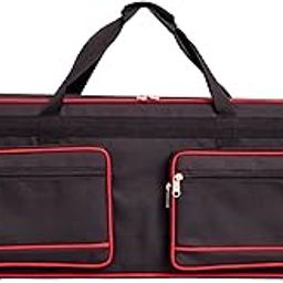 GIG Master Heavy Padded Keyboard Bag/Cover/Case for Yamaha P45 88 Keys Digital Piano with Dust Cover & Double Pocket(Black)-0